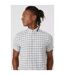 Mantaray Mens Checked Textured Shirt (Taupe) - UTDH868