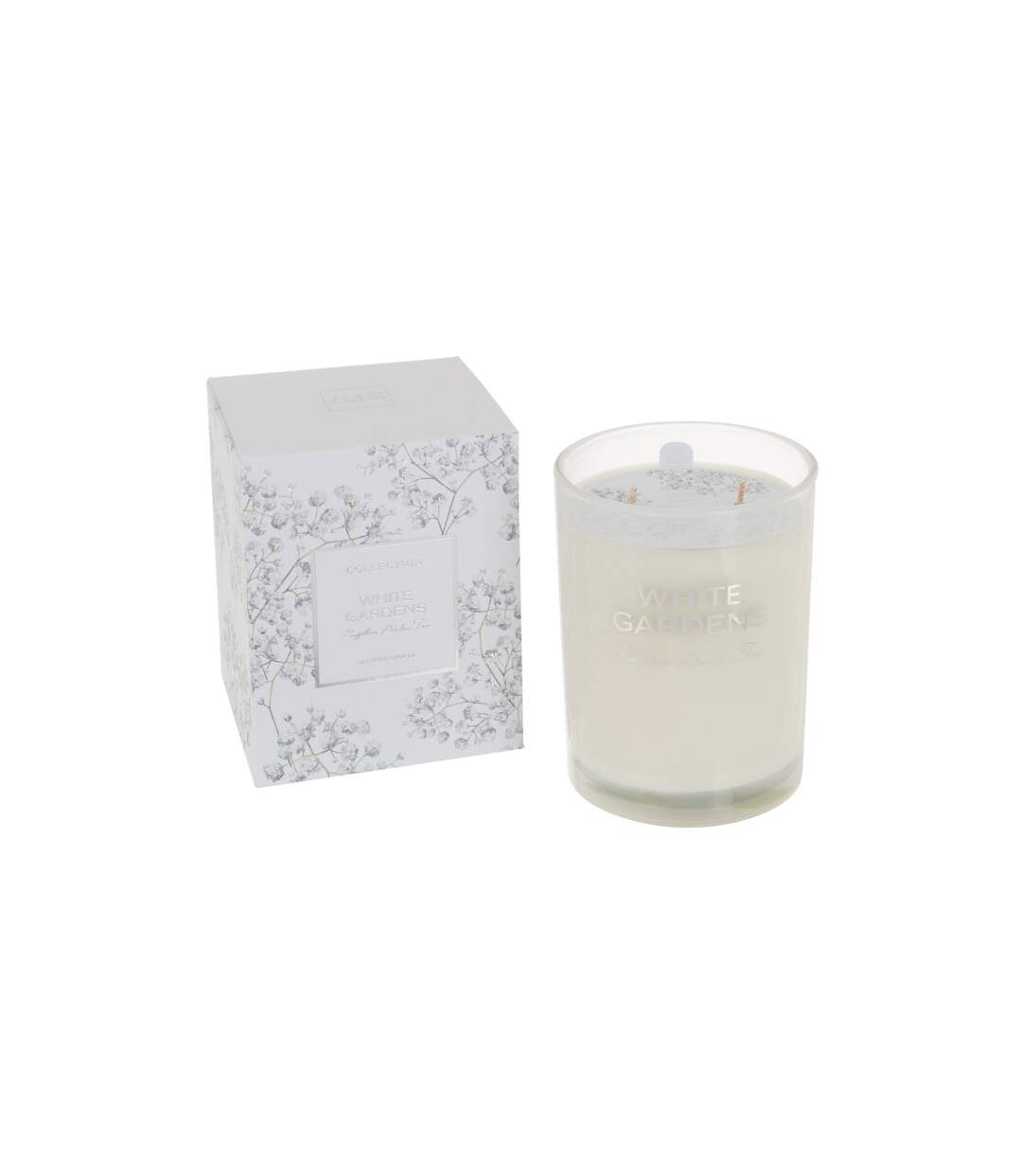 Bougie Parfumée White Gardens 12cm Sapphira Amber Tea-1