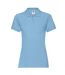 Polo premium femme bleu ciel Fruit of the Loom-1