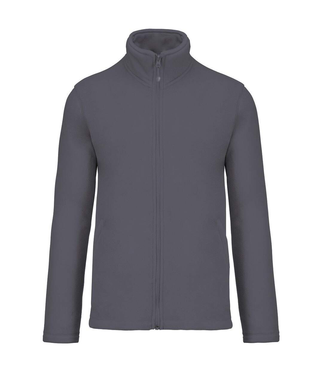 Veste micropolaire zippée - Homme - K911 - gris convoy-1