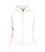 Mens plain full zip hoodie white Build Your Brand-1