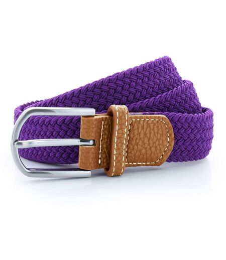 Asquith & Fox Mens Woven Braid Stretch Belt (Purple) - UTRW4913