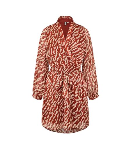 Robe Portefeuille Rie Femme Rouge Foncé Vero Moda