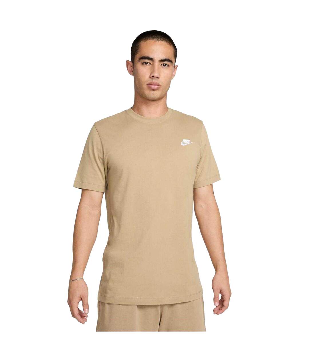 Mens Club T-shirt Khaki Nike-2