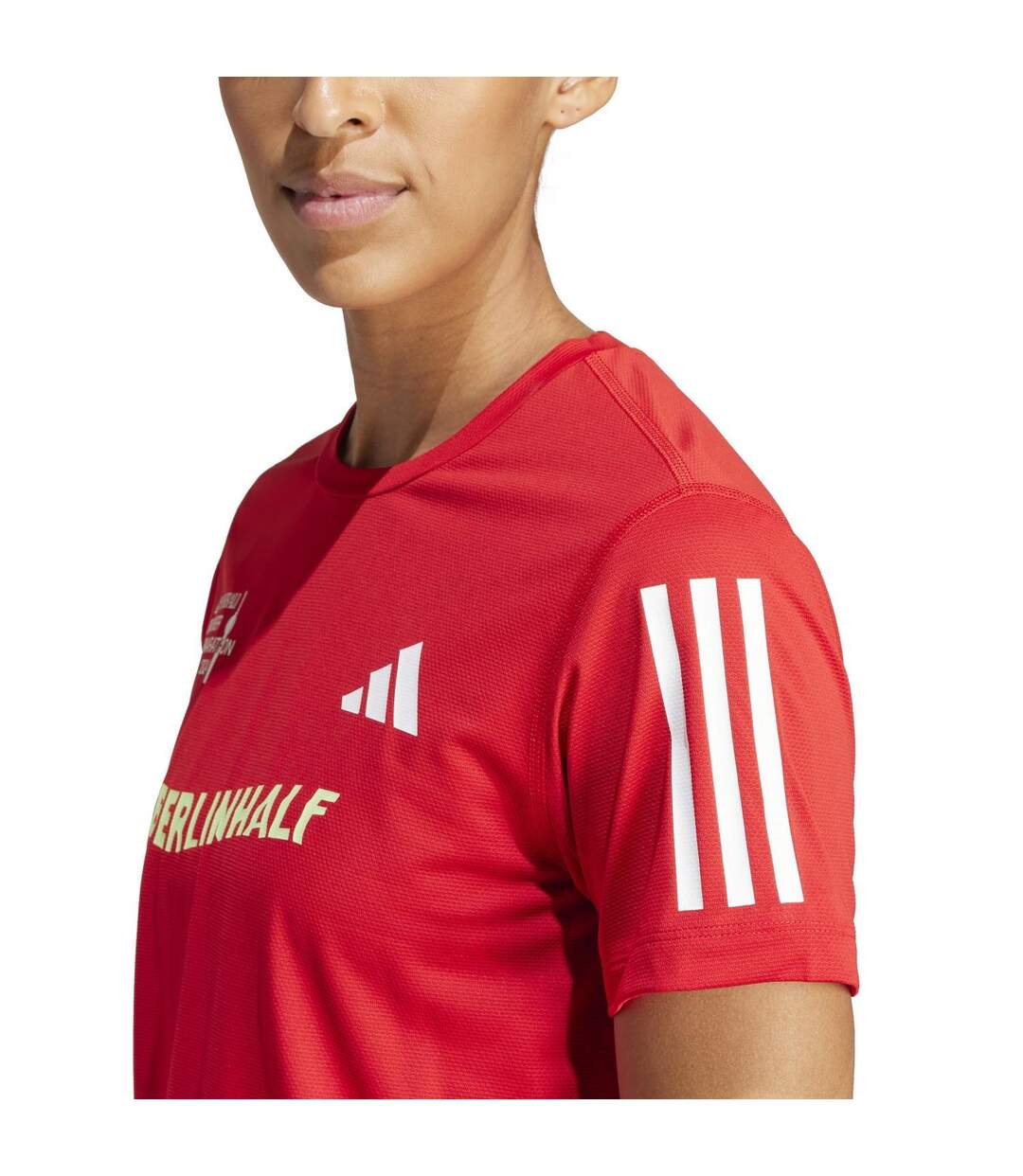 T-shirt Berlin Half Marathon Femme Rouge Adidas-4