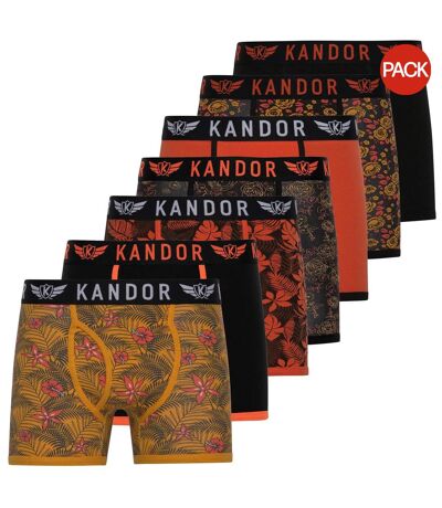 Boxers florid homme jaune Kandor