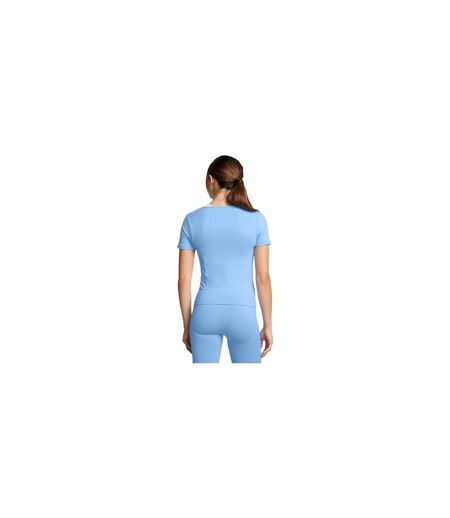 Womens/ladies Vanish Crew Neck Slim T-shirt Blue Under Armour
