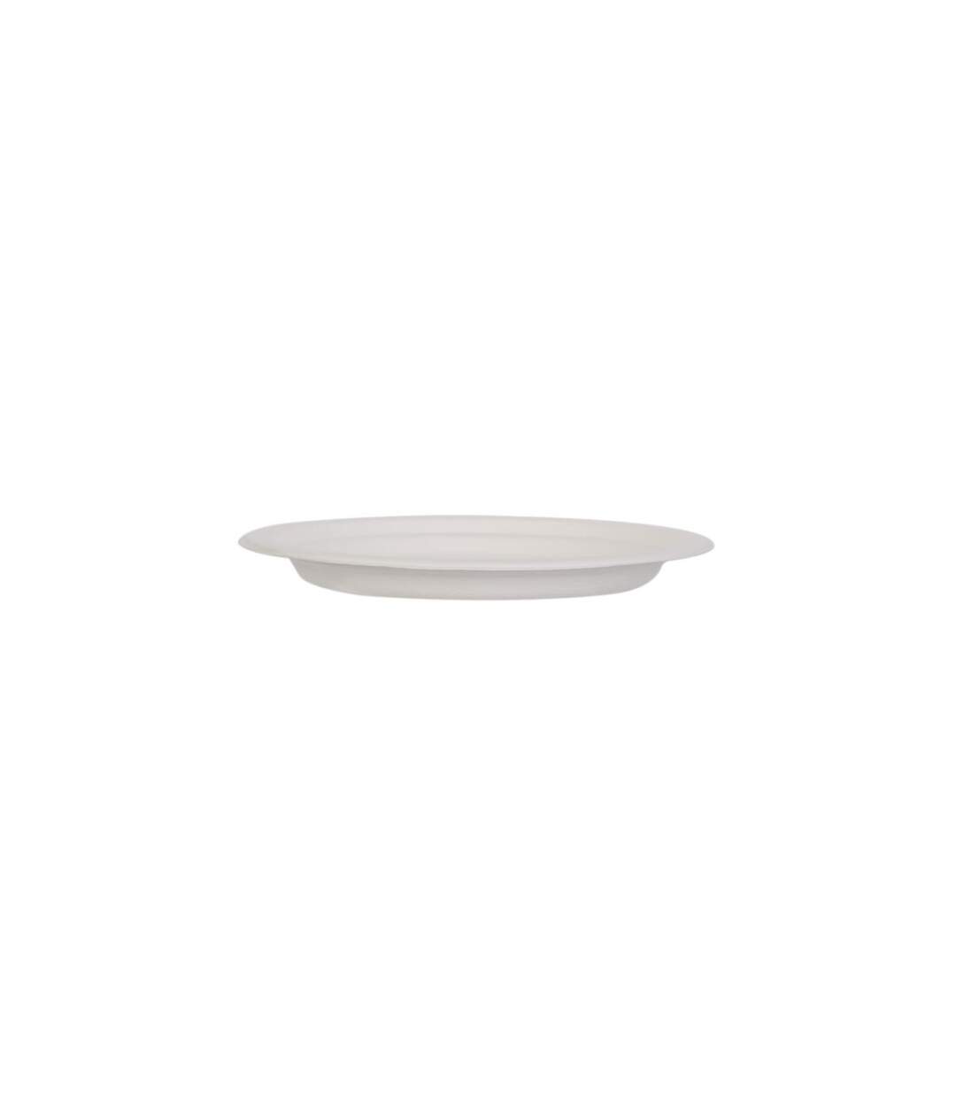 Lot de 10 Assiettes Rondes Canne à Sucre 17cm Blanc-2