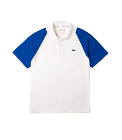 Polo Adulte Blanc Bleu Lacoste