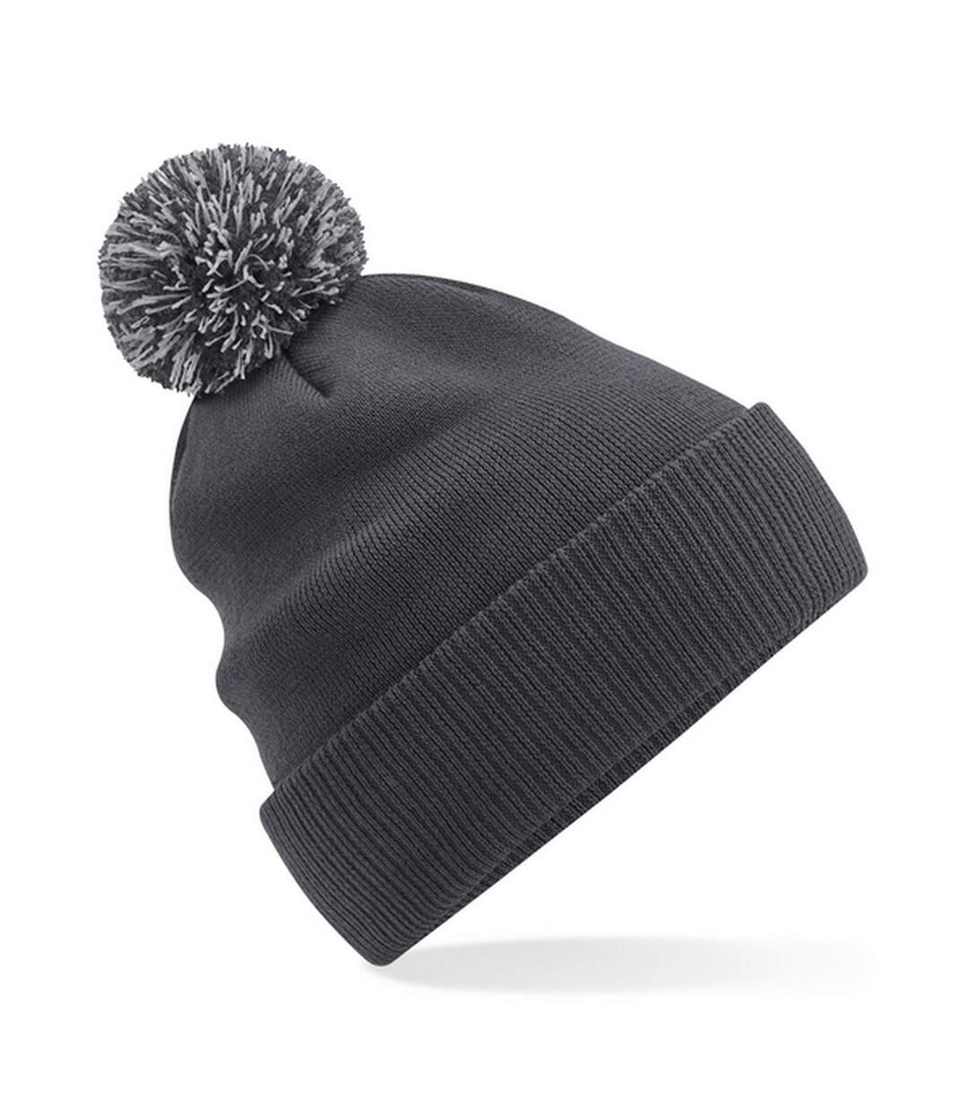 Snowstar beanie graphite grey/light grey Beechfield-1