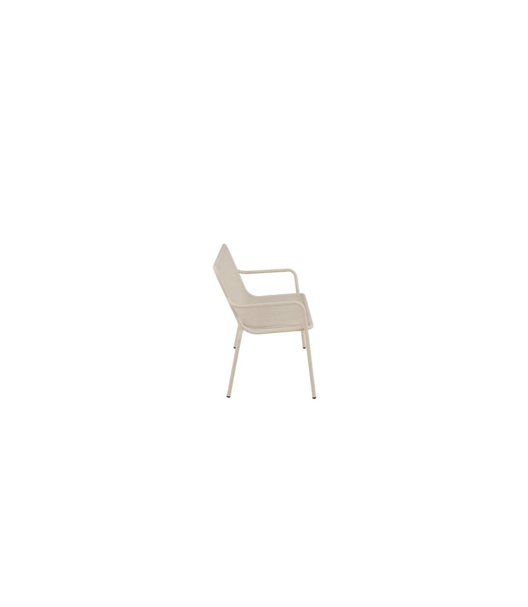 Banc de Jardin en Métal Peking 130cm Beige-4