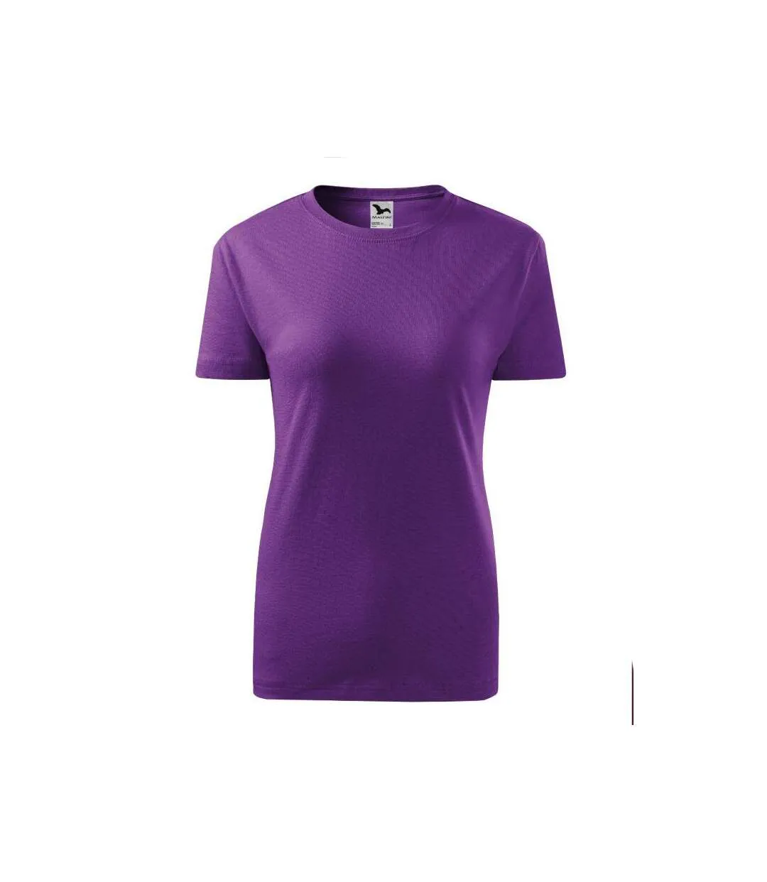 Womens/ladies Classic New T-shirt Violet Adler-3