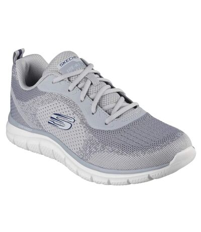 Mens Track Glendor Trainers Grey Skechers