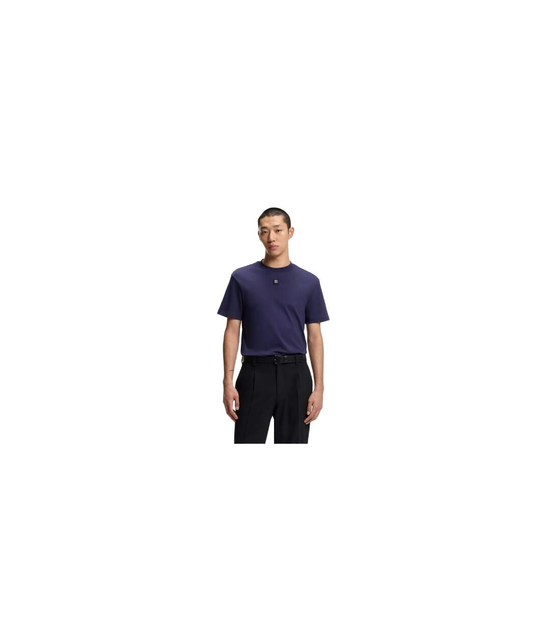 T-shirt Motif/style Empilé Dalile Homme Bleu Marine Hugo-1