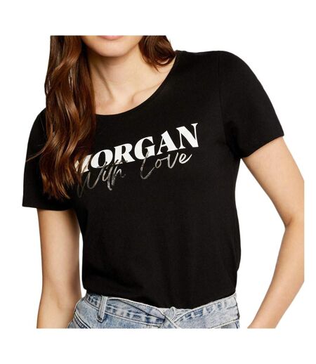 T-shirt Noir Femme Morgan Serigraphie DUNE - S