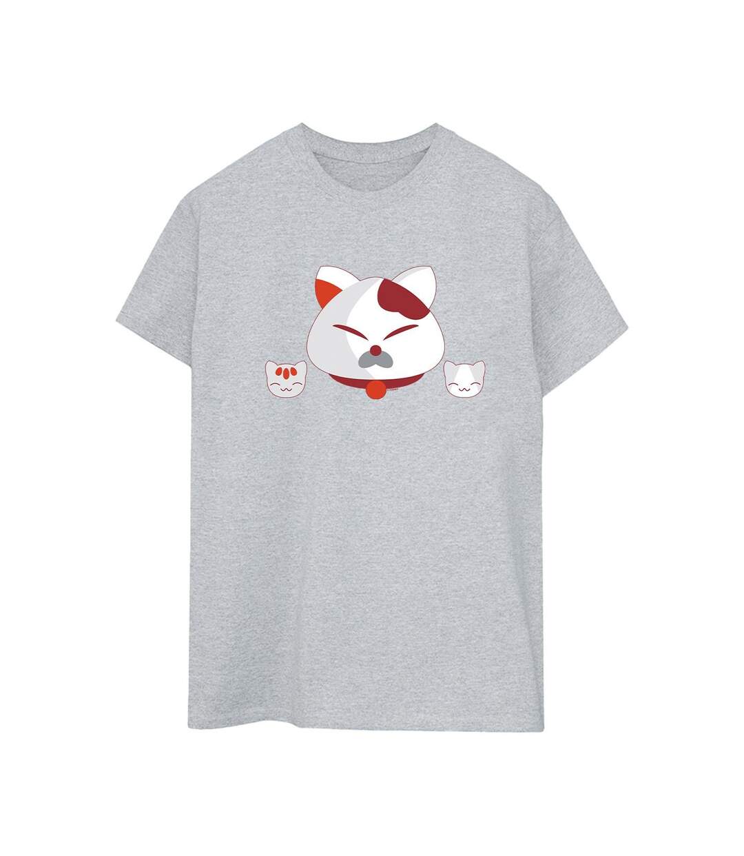 Disney - T-shirt BIG HERO BAYMAX KITTEN HEADS - Femme (Gris chiné) - UTBI15718-1