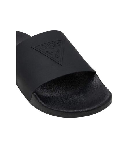 Claquettes Motif/style Logo Homme Noir Guess