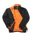 Mens Printable Soft Shell Jacket Black Orange Result Core-2