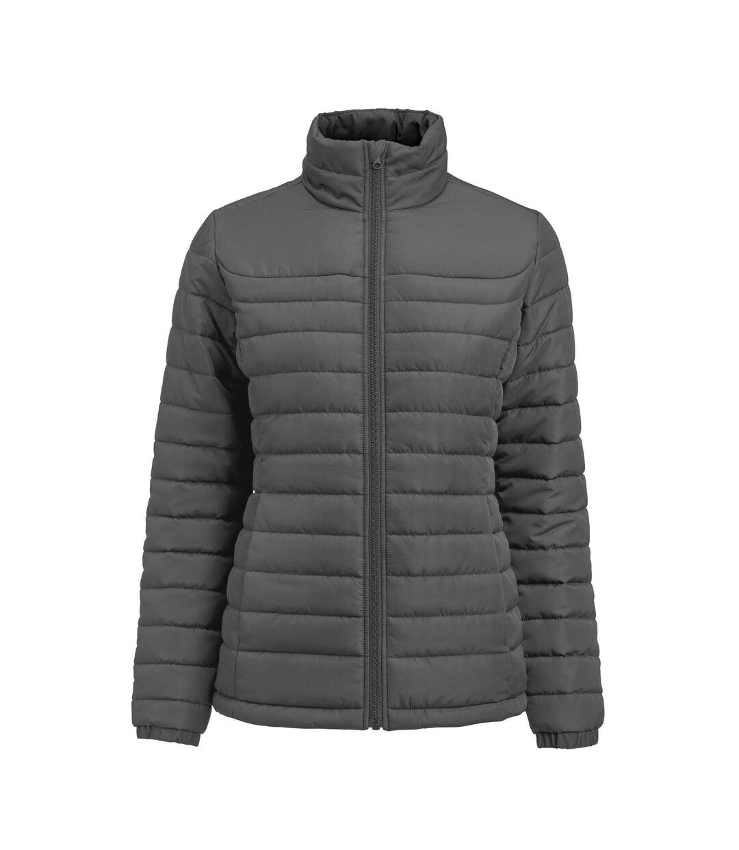 Womens/ladies Arches Padded Jacket Steel Grey James Harvest-1