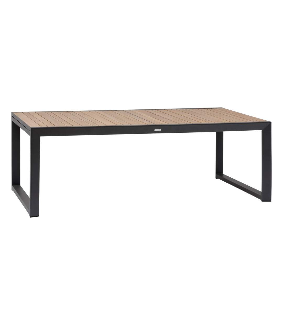 Table de jardin extensible Corvo acacia et aluminium - 12 Places-1