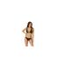 Womens/ladies Plunge Bikini Top Khaki Green Biba-1