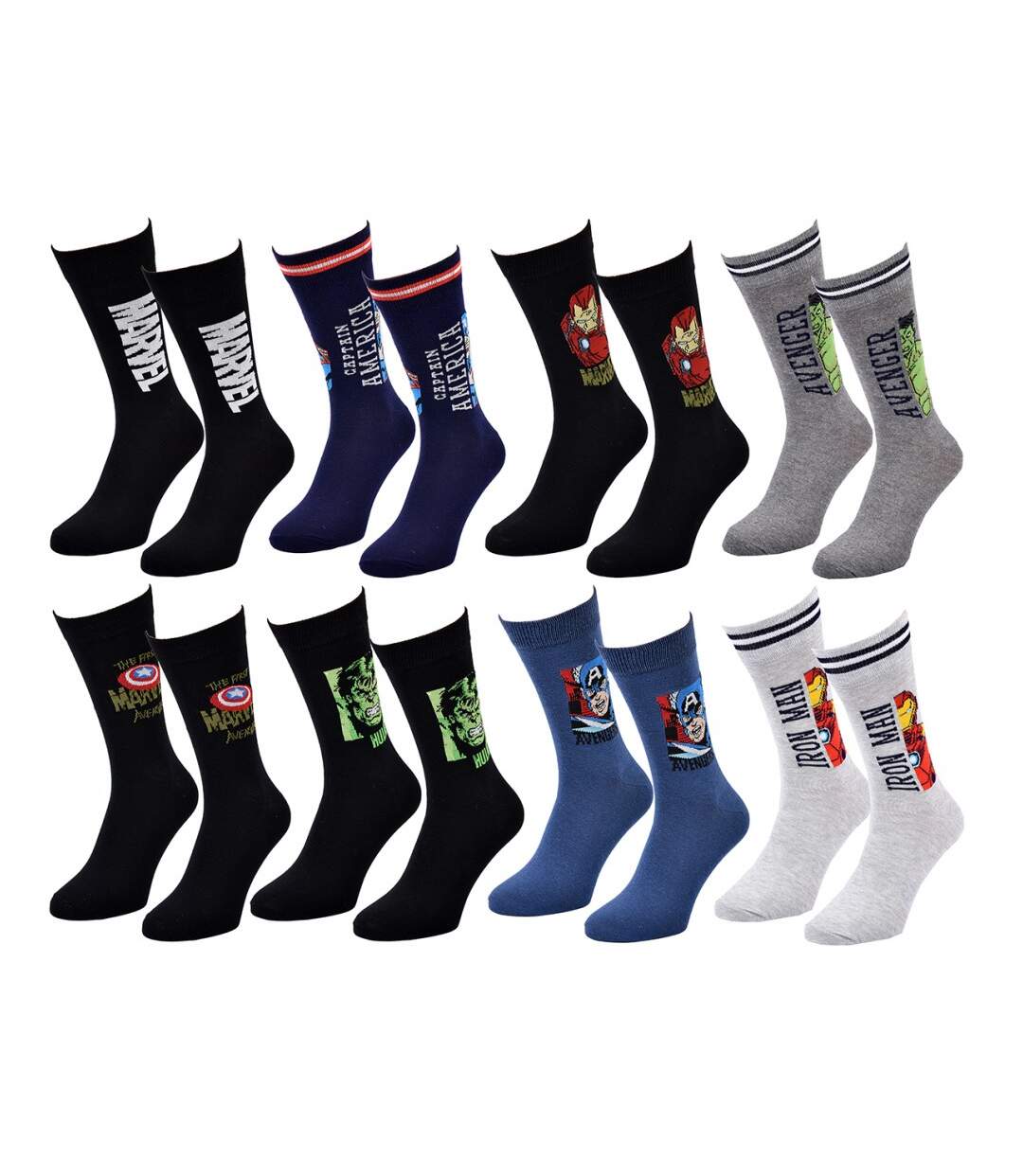 Chaussettes Pack Cadeaux Homme SUPERHEROS - Pack de 8-2