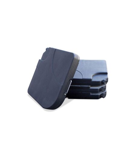 Lot de 4 Dalles à Remplir Parasol 50cm Gris Anthracite