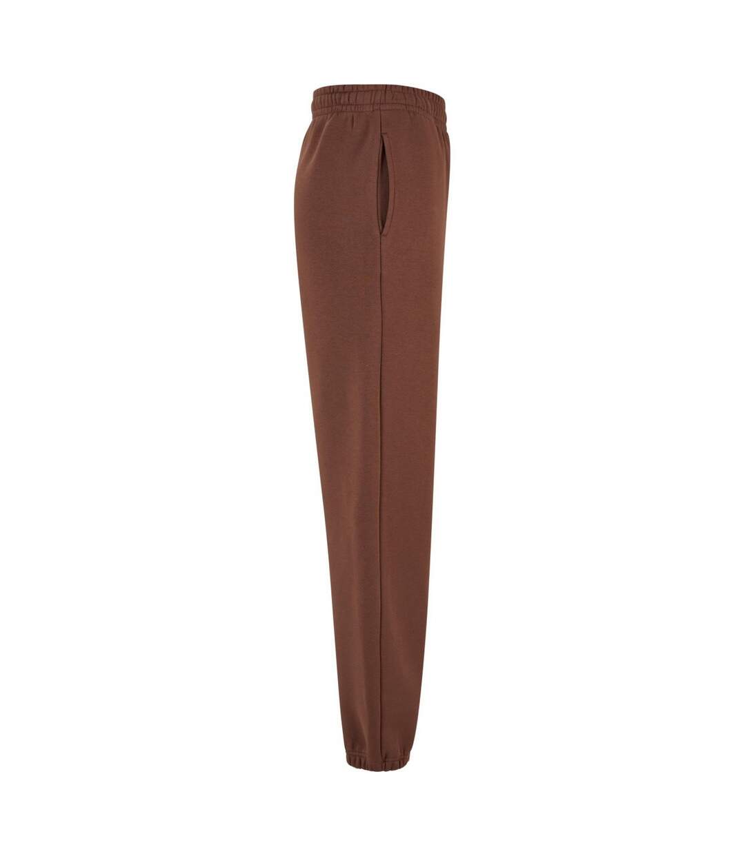 Bas De Jogging Duveteux Pour Femmes/femmes Brun Chocolat Build Your Brand-4