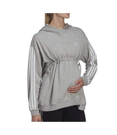 Sweat à Capuche Gris Femme Adidas Maternité - L