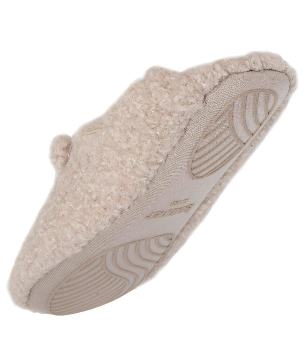 Isotoner Chaussons extra-light Mules femme sherpa, semelle antidérapante-5