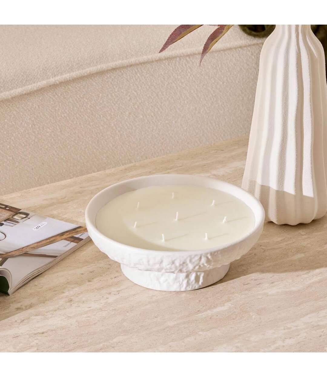 Bougie Parfumée en Céramique Stony 400g Vanille-4