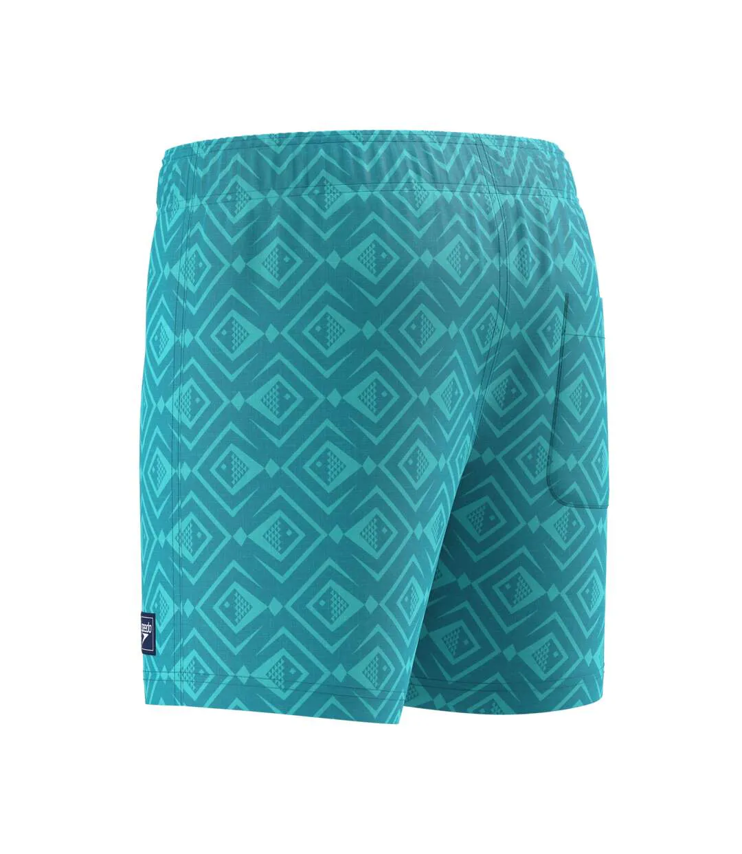 Mens Volley Geometric Swim Shorts Turquoise Speedo-4