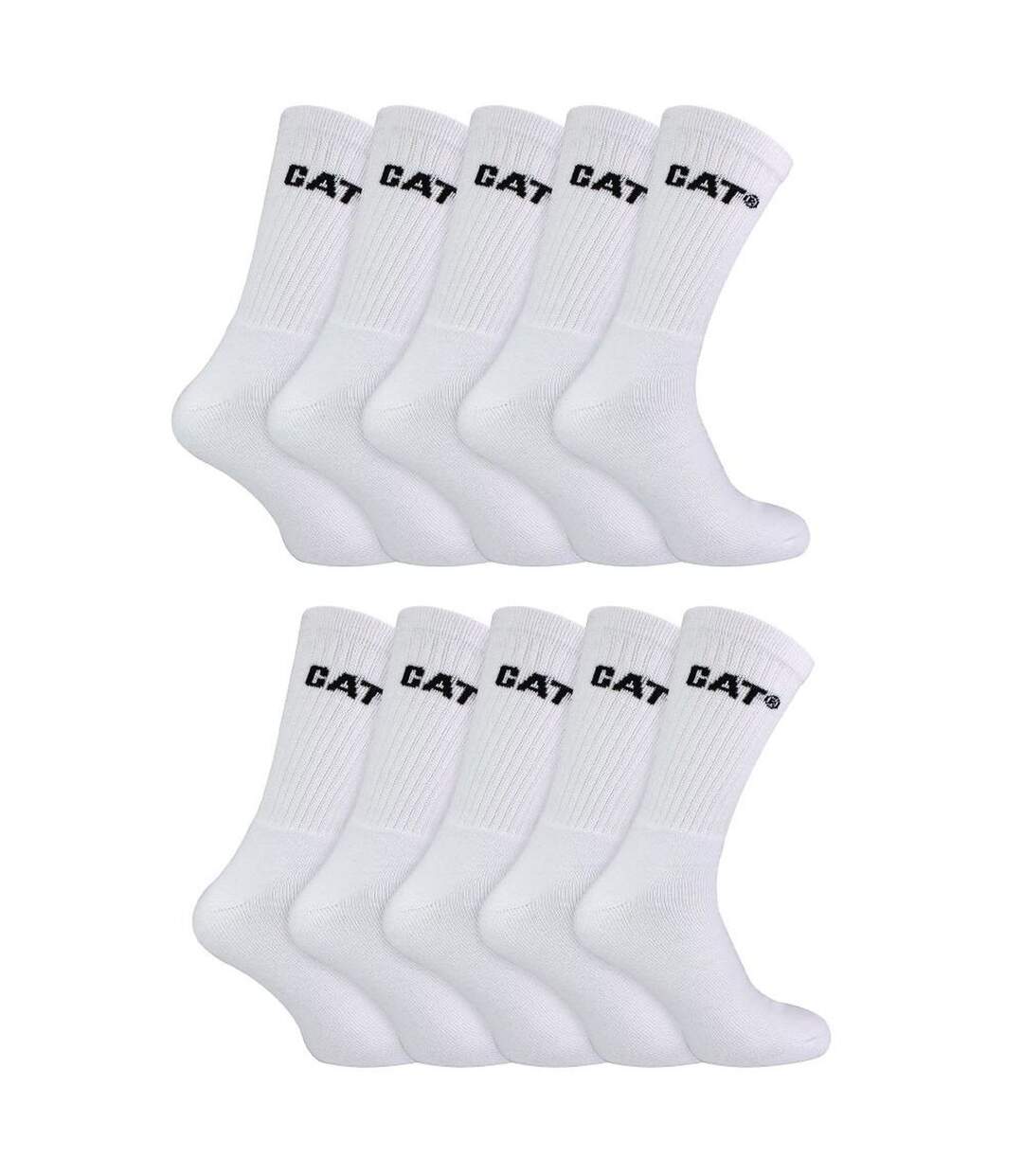 10 paires de chaussettes de travail unisexes en coton-1
