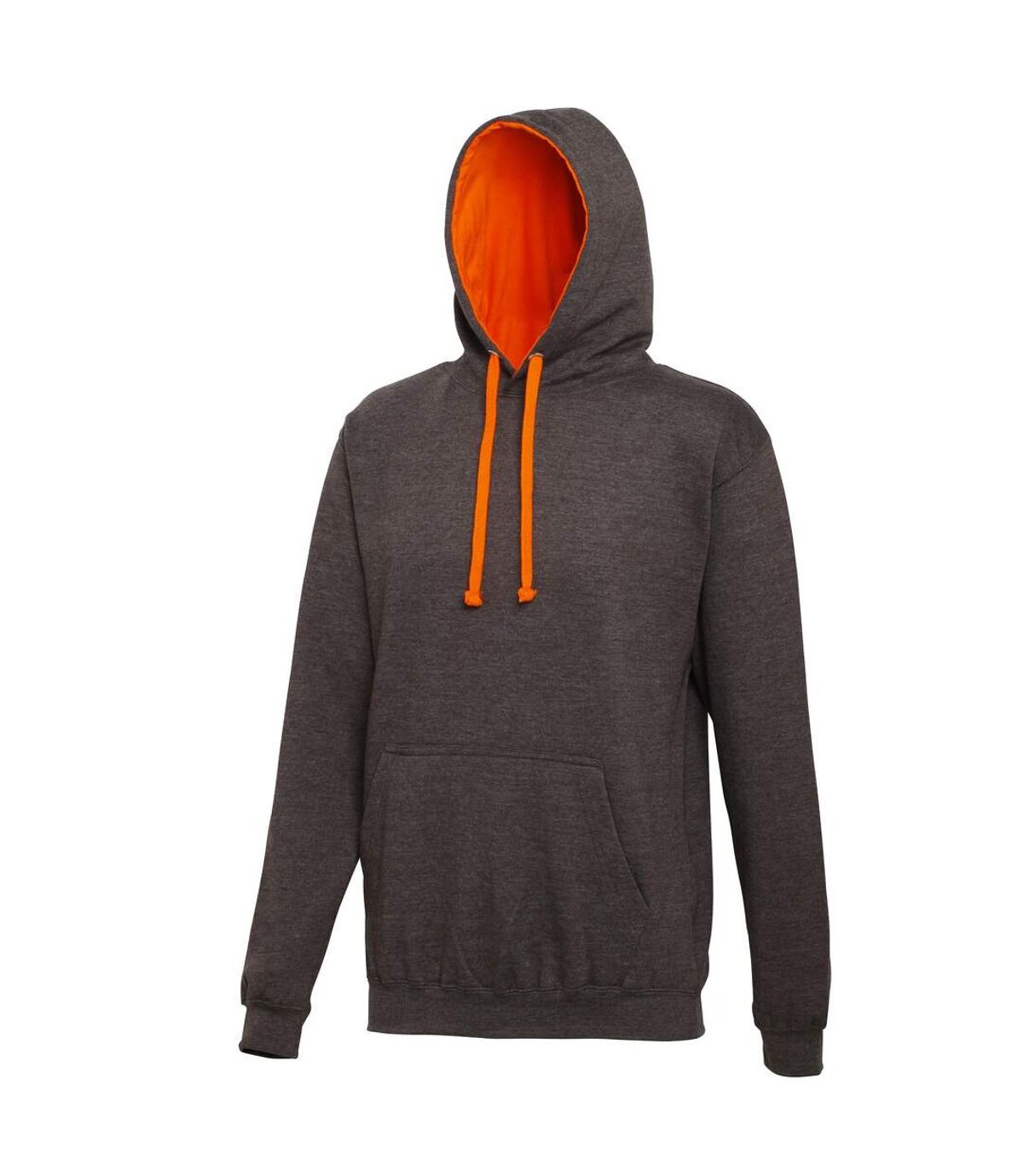 Awdis - Sweatshirt VARSITY - Homme (Gris foncé / orange) - UTRW165