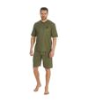 Cargo Bay Mens Chill Vibes 98 Lounge Set (Khaki Marl/Dark Khaki)