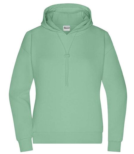 Sweat-shirt à capuche Bio - Femme - 8033 - vert jade