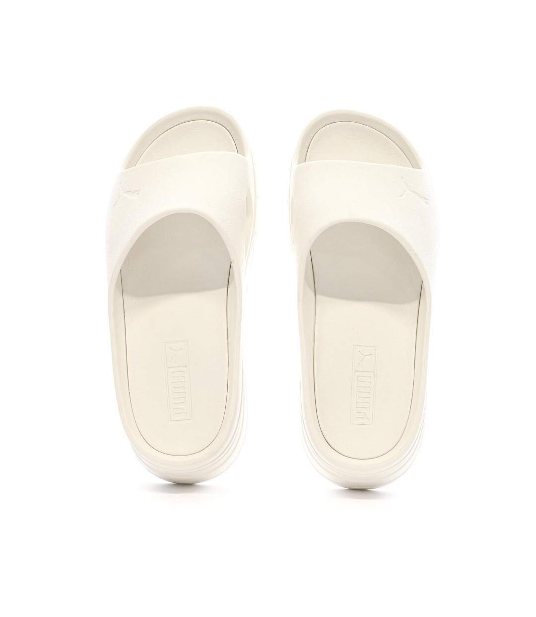 Claquettes blanches femme puma mayze - 38-3