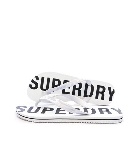 Tongs blanc/noir homme superdry code essential - 40/41