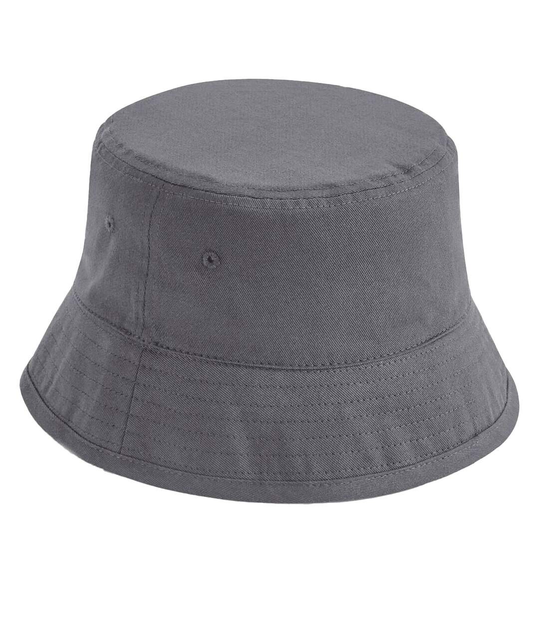 Chapeau Unisexe En Coton Organique Pour Adultes Gris Foncé Beechfield-2