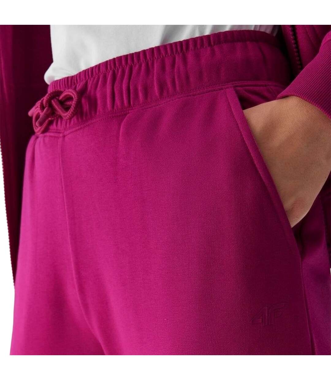 Pantalon De Jogging Cas F472 Femme Rose 4F-4