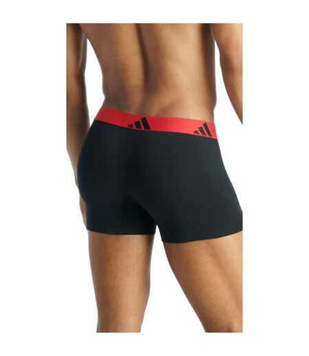 Lot De 5  Boxers Active Flex Homme Noir Rouge Adidas