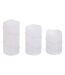 Lot de 3 Bougies LED Copper 14cm Blanc Chaud-1