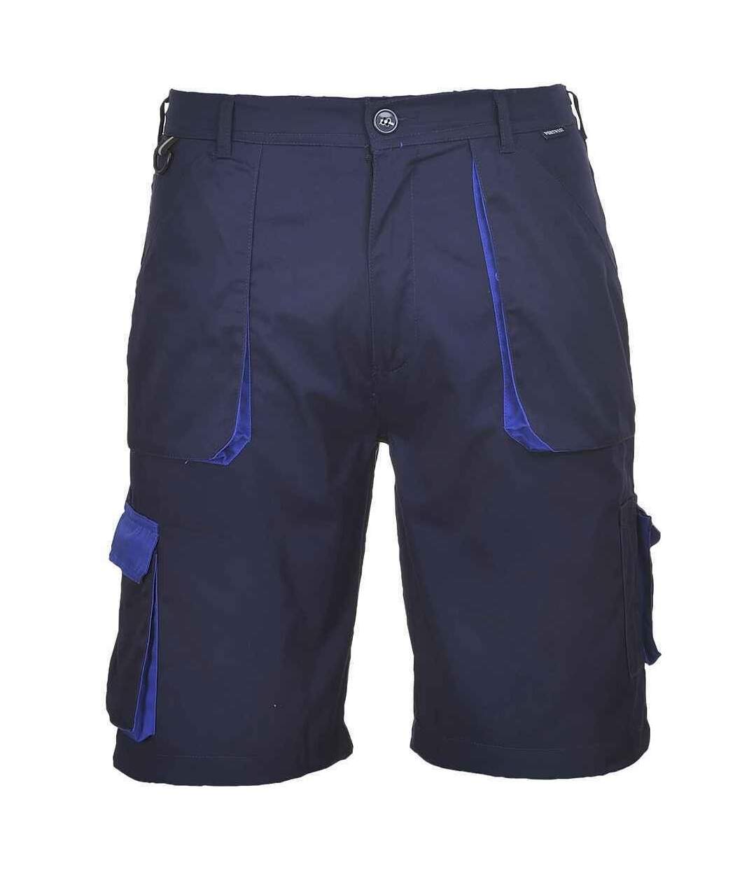 Portwest Mens Texo Contrast Cargo Shorts (Navy) - UTPC4396-1