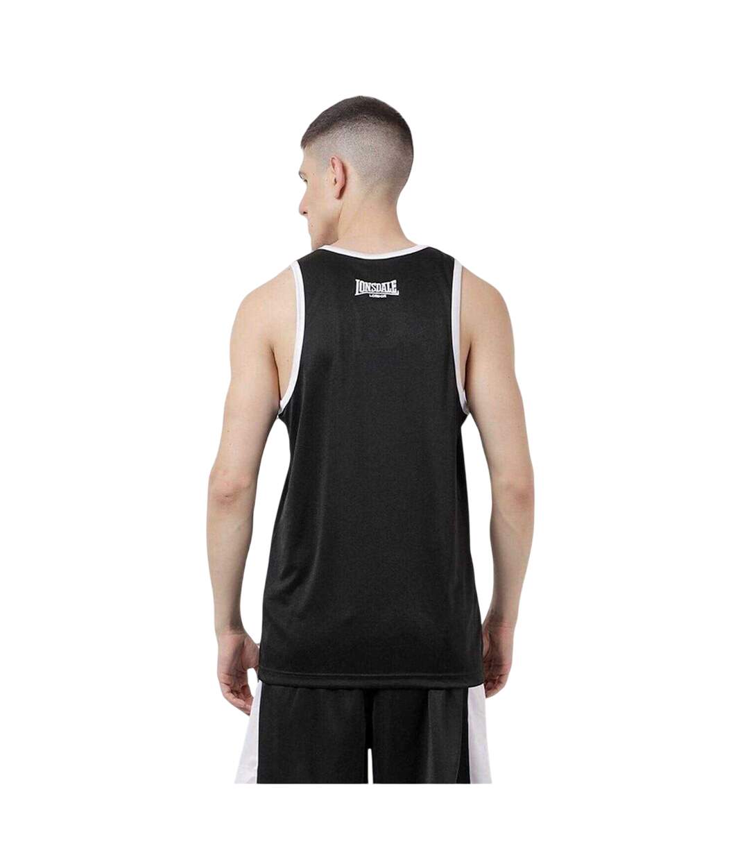 Mens Boxing Vest Black Lonsdale-2