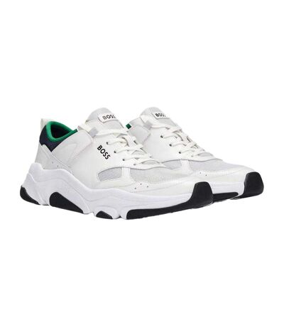 Baskets Asher Homme Blanc Vert Hugo Boss