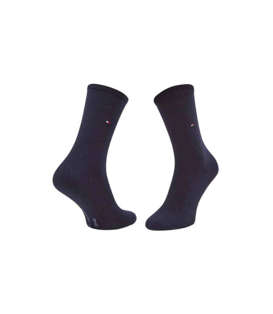 Chaussettes Motif/style Uni Femme Bleu Marine Tommy Hilfiger-2