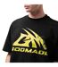 Mens Logo Boxy T-shirt Black Yellow GodMade-4