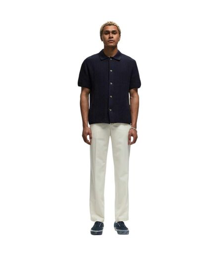 Mens Straight Suit Trousers Cream Lacoste
