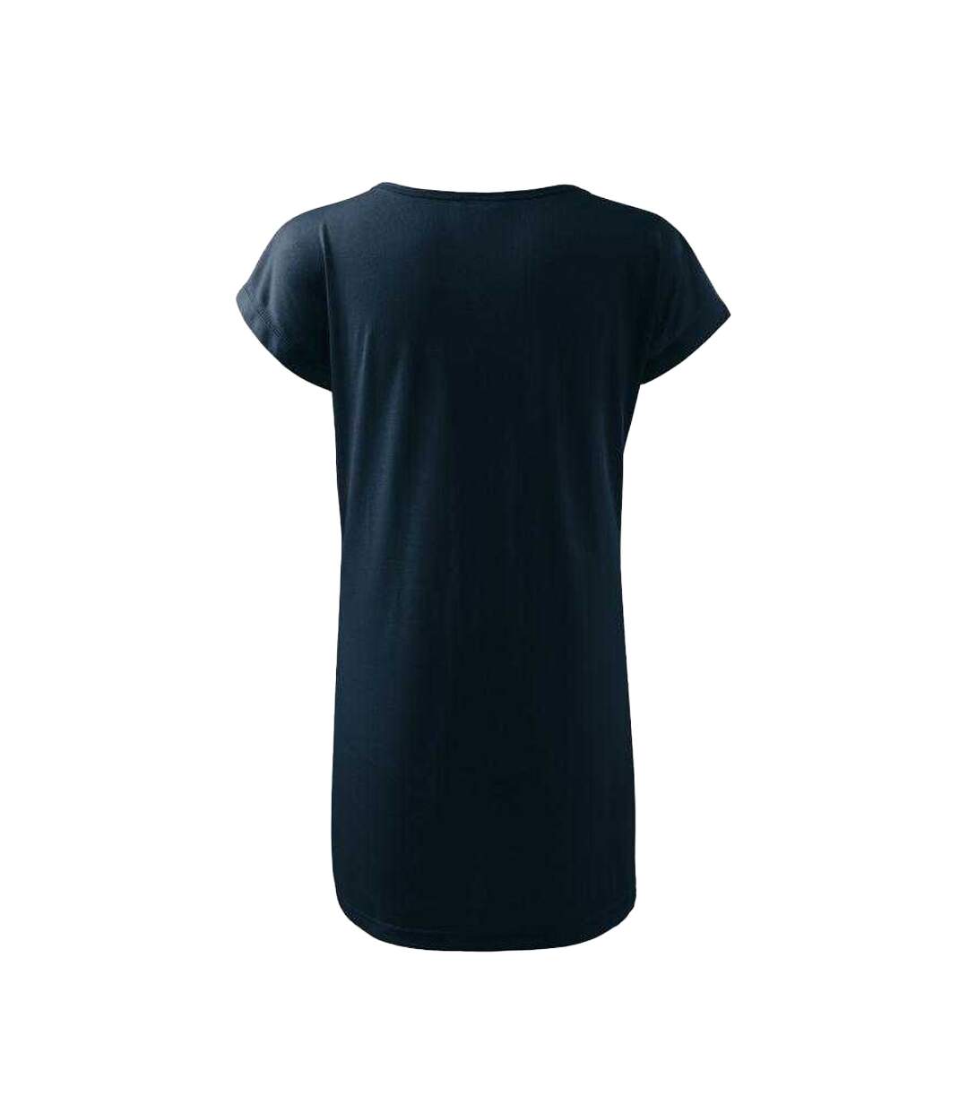 Robe Décontractée Motif/style Uni Love Femme Bleu Marine Malfini-2