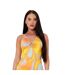 Robe Courte Motif/style Imprimé Tourbillonnant Femme Orange Missy Empire-3